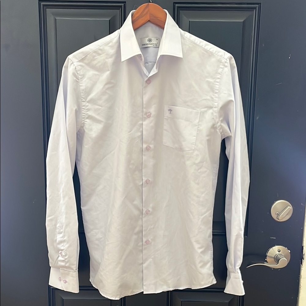 Classic White Men's Dress Shirt